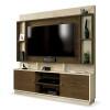 Estante Home Para TV 50 Polegadas Nevada EDN Off White/Nogal
