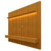 Home Ripado Para TV 75 Polegadas Com LED 230x217 Nobre Clean Gelius Naturale Ripado/Naturale