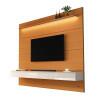Home Painel Para TV 75¨ Com LED 180cm 3 Gavetas Norton 1.8 EDN Cedro/Off White