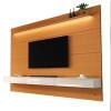 Home Painel Para TV 85¨ Com LED 218cm 3 Gavetas Norton 2.2 EDN Cedro/Off White
