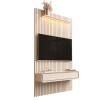 Home Painel Ripado TV 55 Com LED Sala 140cm Trevi 1.4 EDN Off White