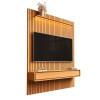 Home Painel Ripado TV 75 Com LED Sala 184cm Trevi 1.9 EDN Cedro