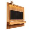 Home Painel Ripado TV 85 Com LED Sala 230cm Trevi 2.3 EDN Cedro