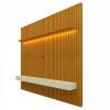 Home Ripado Para TV 75 Polegadas Com LED 184x250 Nobre Gelius Naturale/Off White