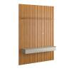 Home Painel Ripado 250x184cm Para TV 75 Supremo 1.8 Patrimar Cinamomo/Off White