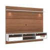 Home Suspenso Para TV 60 Angra Com Espelho Mirarack Castanho/Off White