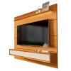 Home Painel Suspenso 180cm Para TV 75¨ Gavetas LED Boaz 1.8 EDN Cedro/Cedro Off White