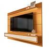 Home Painel Suspenso 218cm Para TV 85¨ Gavetas LED Boaz 2.2 EDN Cedro/Cedro Off White