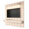 Home Painel Suspenso 220cm Para TV 85¨ Gavetas LED Liv 2.2 EDN Off White