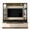 Estante Home Para Sala 1.8 Com Led Vancouver Rv Móveis Freijó/Off White