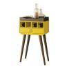 Mesa Lateral Bar com Bandeja Martini EDN Amarelo