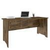 Escrivaninha Mesa Escritório 160cm 2 Gavetas Cannes RV Móveis Amadeirado