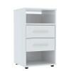 Mesa de Cabeceira com 2 Gavetas Monet Mirarack Branco