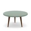 Mesa de Centro Retrô Pés Palito Legs Patrimar Verde Bellagio