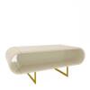Mesa de Centro Design Exclusivo Nobre Pés de Ferro Gelius Off White