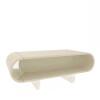 Mesa de Centro Design Exclusivo Nobre Pés de Vidro Gelius Off White