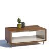 Mesa de Centro Moderna Ópera Imcal Off White/Freijó