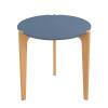 Mesa Lateral MDF Usinado Florida 60cm Lukaliam Azul Lord/Freijo