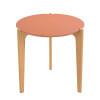 Mesa Lateral MDF Usinado Florida 60cm Lukaliam Luanda/Freijo