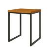 Mesa Lateral Para Sala 40x40 Iron EAX Móveis Cedro 