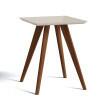 Mesa Lateral Quadrada Sala de Estar 52x52x66 Classic Imcal Off White