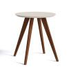 Mesa Lateral Redonda Sala de Estar 60x60x66 Classic Imcal Off White
