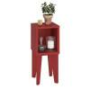 Mesa de Canto Retrô Tubi RV Móveis Vermelho