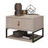 Mesa de Cabeceira Suspensa 1 Gaveta 45cm Sigma Casa D Off White