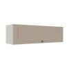 Módulo Armário Aéreo 120cm 1 Porta Basculante 100% MDF Cozinha Provence Robel Branco/Fendi Matte