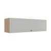 Módulo Armário Aéreo 120cm 1 Porta Basculante 100% MDF Cozinha Provence Robel Hanover/Branco Matte