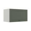 Módulo Armário Aéreo 60cm 1 Porta Basculante 100% MDF Cozinha Provence Robel Branco/Salvia Matte