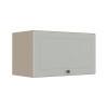 Módulo Armário Aéreo 60cm 1 Porta Basculante 100% MDF Cozinha Provence Robel Fendi/Branco Matte