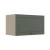 Módulo Armário Aéreo 60cm 1 Porta Basculante 100% MDF Cozinha Provence Robel Fendi/Salvia Matte