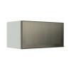 Módulo Armário Aéreo 70cm 1 Porta Basculante Vidro Reflecta Cozinha Modulada Robel Branco