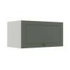 Módulo Armário Aéreo 70cm 1 Porta Basculante 100% MDF Cozinha Provence Robel Branco/Salvia Matte
