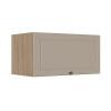 Módulo Armário Aéreo 70cm 1 Porta Basculante 100% MDF Cozinha Provence Robel Hanover/Fendi Matte