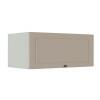 Módulo Armário Aéreo 80cm 1 Porta Basculante 100% MDF Cozinha Provence Robel Branco/Fendi Matte