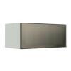 Módulo Armário Aéreo 80cm 1 Porta Basculante Vidro Reflecta Cozinha Modulada Robel Branco