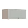 Módulo Armário Aéreo 80cm 1 Porta Basculante 100% MDF Cozinha Provence Robel Fendi/Branco Matte