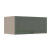 Módulo Armário Aéreo 80cm 1 Porta Basculante 100% MDF Cozinha Provence Robel Fendi/Salvia Matte