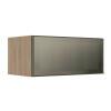 Módulo Armário Aéreo 80cm 1 Porta Basculante Vidro Reflecta Cozinha Modulada Robel Hanover