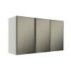Módulo Armário Aéreo 68x120x34cm 3 Portas Vidro Reflecta Cozinha Modulada Robel Branco