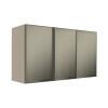 Módulo Armário Aéreo 68x120x34cm 3 Portas Vidro Reflecta Cozinha Modulada Robel Fendi