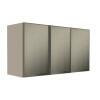 Módulo Armário Aéreo 68x120x56cm 3 Portas Vidro Reflecta Cozinha Modulada Robel Fendi