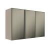 Módulo Armário Aéreo 88x120x34cm 3 Portas Vidro Reflecta Cozinha Modulada Robel Fendi