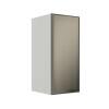Módulo Armário Aéreo 68x30x34cm 1 Porta Vidro Reflecta Cozinha Modulada Robel Branco