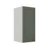 Módulo Armário Aéreo 68x30x34cm 1 Porta 100% MDF Cozinha Modulada Provence Robel Branco/Sálvia Matte