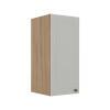 Módulo Armário Aéreo 68x30x34cm 1 Porta 100% MDF Cozinha Modulada Provence Robel Hanover/Branco Matte
