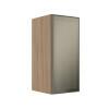Módulo Armário Aéreo 68x30x34cm 1 Porta Vidro Reflecta Cozinha Modulada Robel Hanover