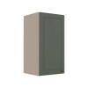 Módulo Armário Aéreo 68x35x34cm 1 Porta 100% MDF Cozinha Modulada Provence Robel Fendi/Salvia Matte